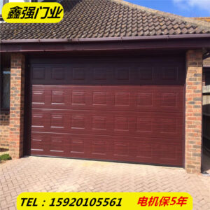 Aluminum alloy garage door for luxury electric villas