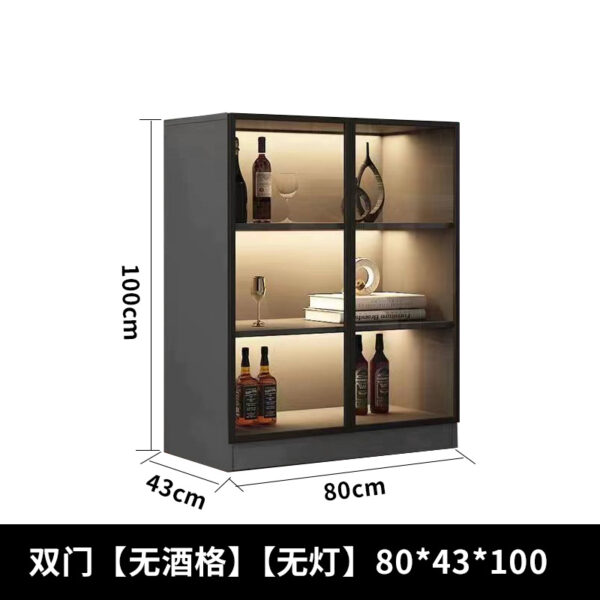 Customized waterproof and moisture-proof aluminum alloy wine cabinet for high-end living room decoration cabinet