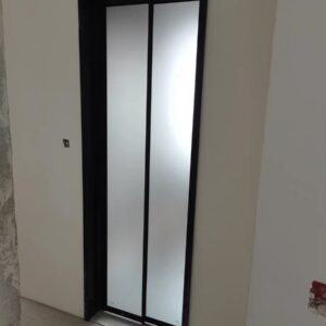 Aluminum alloy sliding and folding integrated door takes up very little space after contraction