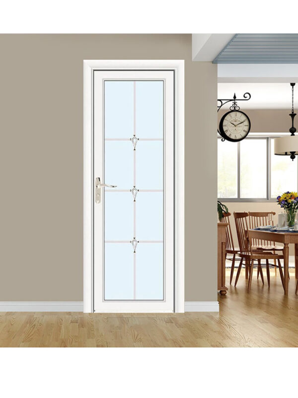 narrow frame aluminum alloy door frame toilet door tempered glass door size can be customized