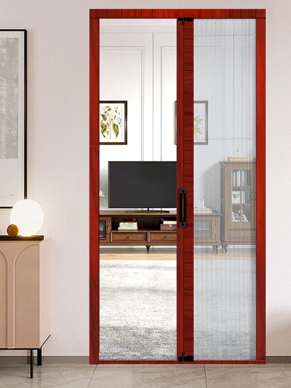 Foldable screen door, aluminum alloy frame screen door for indoor doors, can prevent mosquitoes and insects. Multiple color options