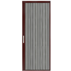 Pulley folding, screen door, heatstroke and mosquito prevention left and right sliding