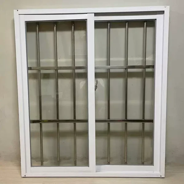 Aluminum alloy window, left and right sliding windows, Color Champagne Size Fixed or Customized