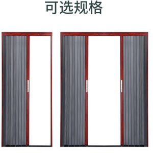 Ventilation and mosquito proof folding sliding screen door, aluminum alloy frame, telescopic screen window